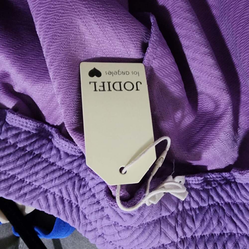 Jodifl Purple Textured Wide Leg Drawstring Pants - Picture 10 of 11